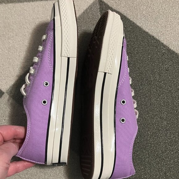 ⭐️NEW⭐️Converse Chuck 70 OX Purple/Ivory Men's Size 8/Women's Size 10 - Picture 4 of 12